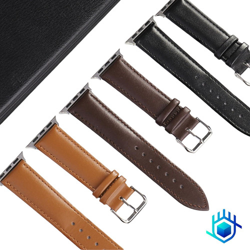 Imagen 8 de 10 de Correa Extensible Piel+mica Para Apple Watch Elegante Luxury