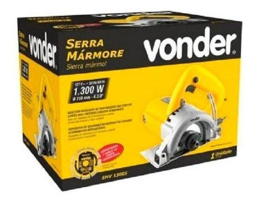 Serra Mármore Vonder 1300w S/ Kit De Refrigeração - Smv1300s