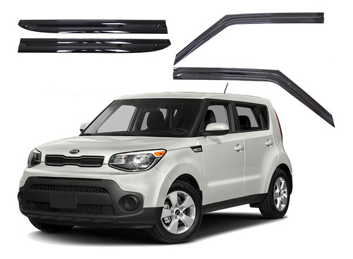 Aletas Bota Agua Negra Kia Soul 2015-2019