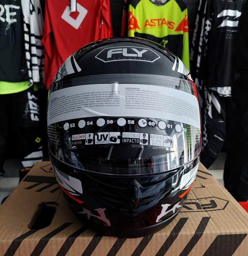 Casco Integral Fly Drive Hg Blaze Visor Simple-all Motors-