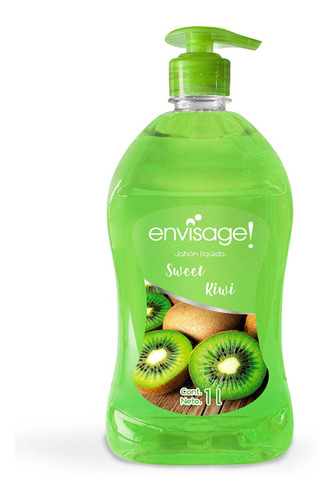 Jabón Líquido Para Manos Envisage! Sweet Kiwi 1l