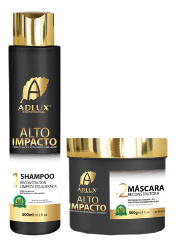 Kit Alto Impacto Nova Embalagem Adlux Mesma Formula Umectaçã