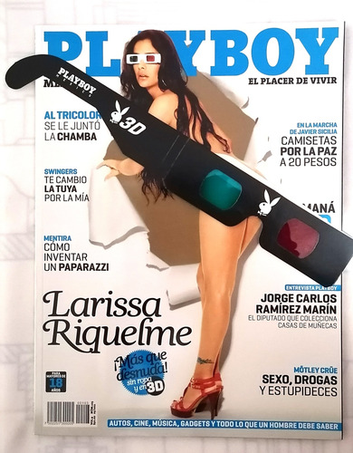Revista Playboy Larissa Riquelme 3d (Usado)