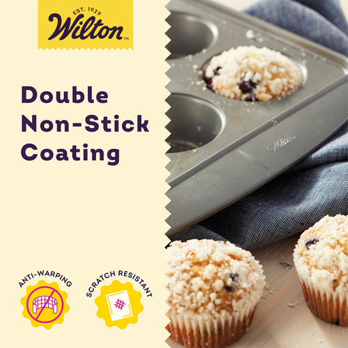 Pan De Muffins Wilton Ever Glide: Disfrute De Muffins Ideal