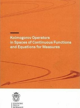 Libro Kolmogorov Operators In Spaces Of Continuous Functi...