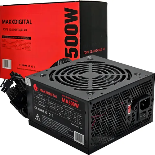 comprar Fonte De Alimentação Computador Pc Cpu Ma500w 115v 230v Atx 