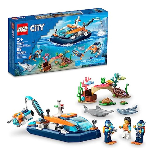 Lego City Explorer Diving Boat 60377 Ocean Building Toy, Inc