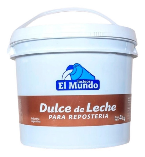 Dulce De Leche Repostero El Mundo Balde 4kg