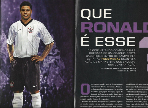 Placar 1326 - 1/09 Ronaldo Nazário (Usado)