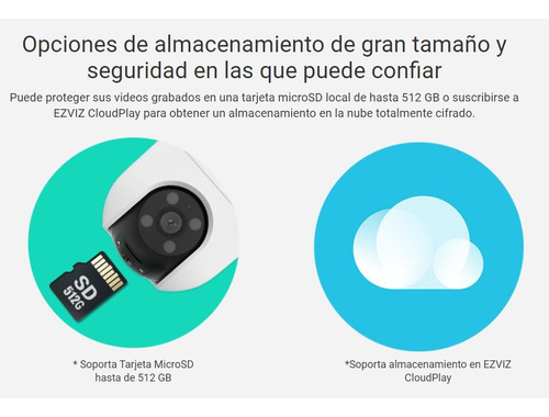 Imagen 9 de 10 de Camara Seguridad Wifi Ezviz H8c 2mp Color Sirena Audio 360