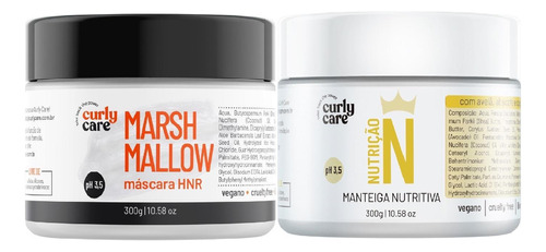 Creme De Manteiga Curly Care E Máscara Marshmallow 2x300g