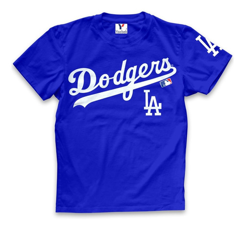 Playera Dodgers, 100% Algodón Peso Completo