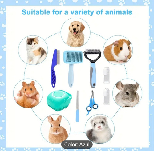 Set De Cepillos Para Todo Tipo De Mascota, Cualquier Pelaje!
