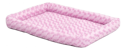 Cama Para Perros Pequeños Afelpada De Piel Sintetica Rosa