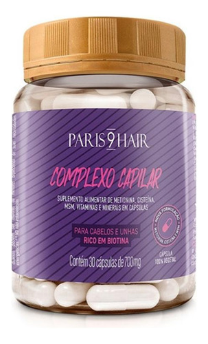 Suplemento Vitamínico Capilar Nutrição Paris 9 Hair 30 Dias