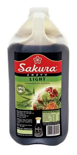 Salsa de soja Shoyu Light Sakura para sushi 5 litros