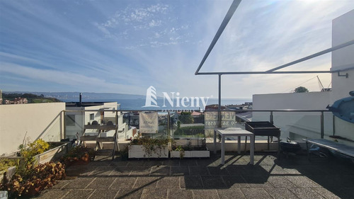 Depto En Venta De 3 Dorm. Plan De Reñaca Con Vista Al Mar.
