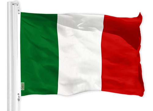 Bandera De Italia G128, Poliéster, Para Colgar, 90x150 Cm