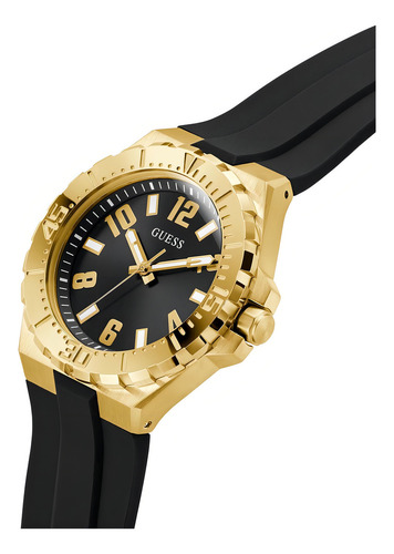 Reloj Guess Campus Negro Dorado Hombre