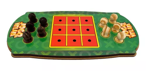 Jogo de Ludo Clássico Tabuleiro Em Mdf Maninho