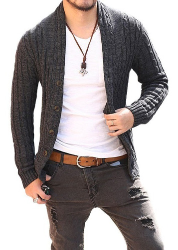 Cardigan / Sweater / Chaleco Hombre Slimfit