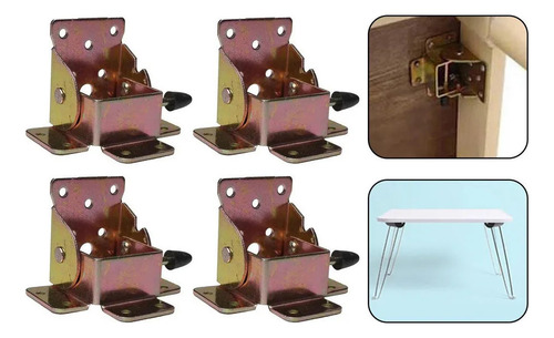 M Y Paquete De 4 Soportes Plegables Con Bloqueo De Soporte