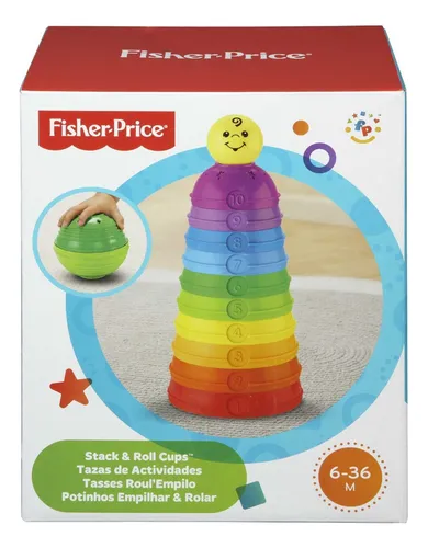 Brinquedo Potinhos Empilhar E Rolar +6 Meses Fisher-price