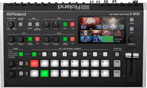 Video Switcher Multiformato 8 Entradas 3 Salida Roland V-8hd