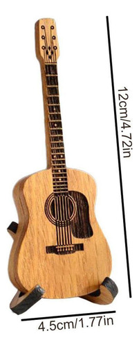 Caja De Guitarra P/plumillas, D/madera, Nueva, C/3 Plumillas