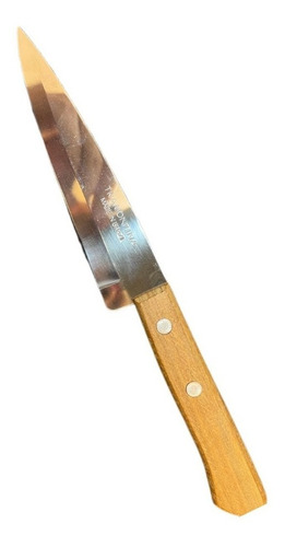 Cuchillo Tramontina Numero 5 Acero Inoxidable Mango Madera 