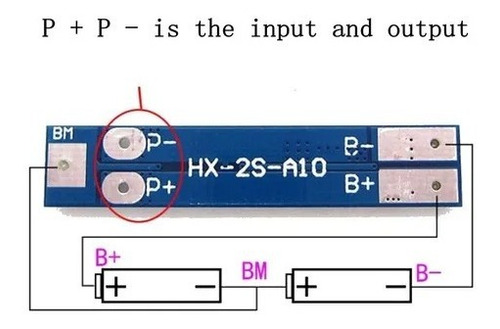 Modulo Bms 2s Cargador 2 Celdas 18650 3a | Icutech