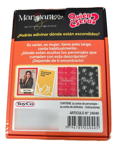 Juego De Mesa Quien Sera? Cartas Margarita Sryj