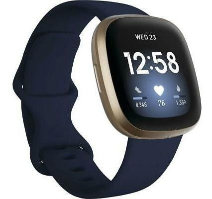 Fitbit Fitbit Versa 3 Medianoche / Oro Suave # Fb511glnv