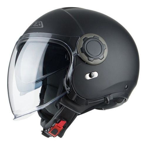 Capacete Moto Aberto Nzi Ringway Preto Fosco Fxm Tamanho do capacete 55/56 (S)