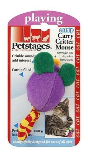 Imagen 1 de 2 de Juguete Para Gatos Catnip Carry Critter Mouse Petstages