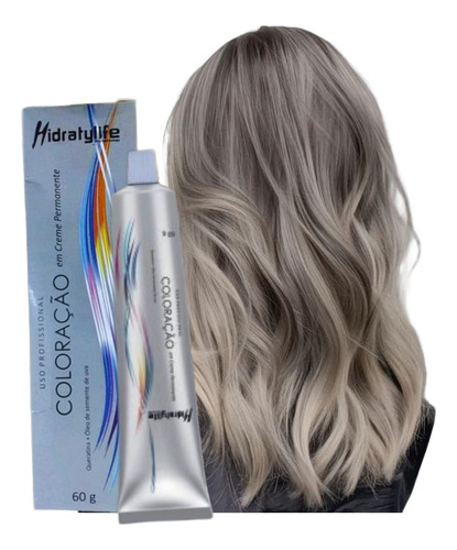 Tinta 9.1 Loiro Muito Claro Acinzentado Tintura Profissional Tom N 9.1 Loiro Muito Claro Acinzentado