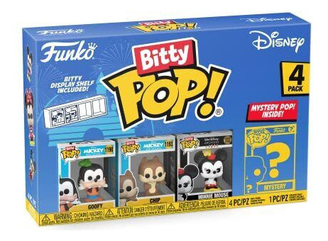 Funko Bitty Pop Mickey Mouse Y Amigos Edicion Series 4 Disney (4 Figuras)