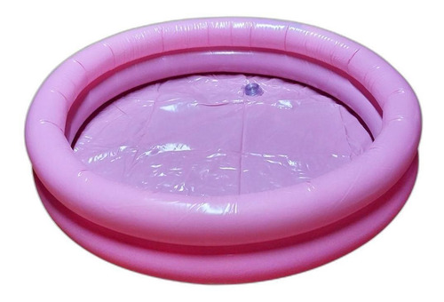 Piscina Inflável Redonda Infantil 2 Anéis 60cm X 12cm Rosa