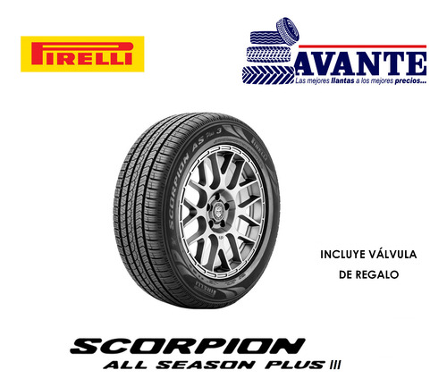 Llanta 235/55r20 Pirelli Scorpion All Season Plus 3 102v Blk