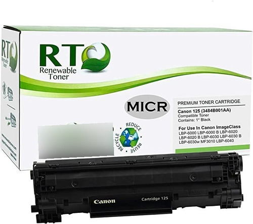 Rt Micr Crg-125 b001 canon Micr Toner Cartridge De Papel .