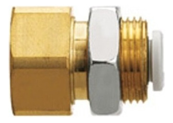 Conector Neumático Pasamuro Tubo 4mm, Rosca 1/4 Kq2e04-02a