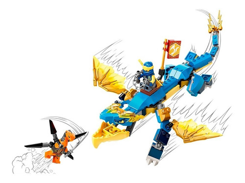 Imagen 4 de 4 de Lego® Ninjago - Dragón Del Trueno Evo De Jay (71760)