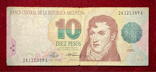 Billete 10 Pesos Convertibles Falso De Época