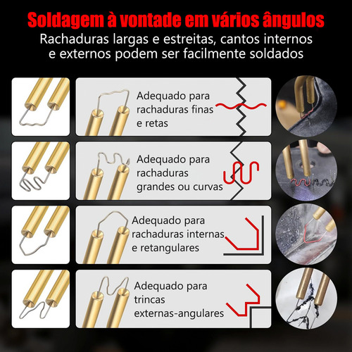 Soldador Plástico Solda Para-choque Farol Carenagem Grampos