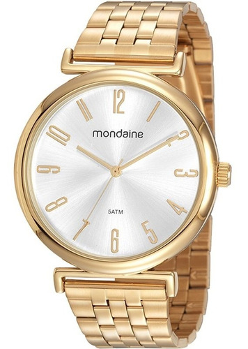 Relógio Mondaine Feminino Dourado 32156lpmvde1