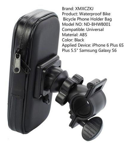 Bolsa De Bicicleta Impermeable Para Celular Pantalla Táctil