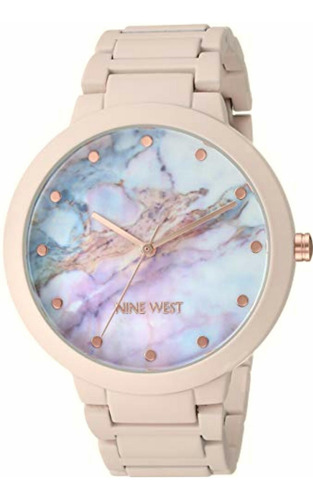 Reloj Nine West Para Mujer 40mm, Pulsera De Acero Inoxidable