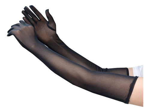 Luwint Guantes De Malla Negra Para Mujeres Y Nias, Disfraz D