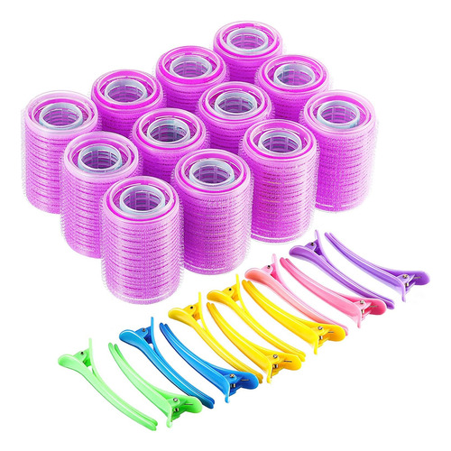 48 Pcs Rollers Set,36 Pcs Self Grip Volume Curlers Roll...