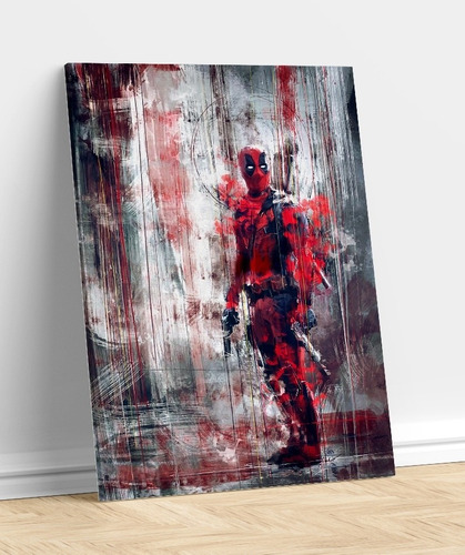 Deadpool Art Cuadro Decorativo Moderno Pieza Enmarcado